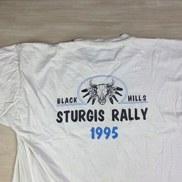 Vintage 1995 Only in America 55th Black Hills Sturgis Rally Shirt Size Large - Picture 8 of 9